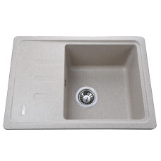 Гранитная мойка Globus Lux MONO миндаль 620х435