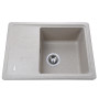 Гранитная мойка Globus Lux MONO миндаль 620х435