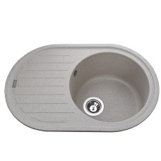 Гранитная мойка Globus Lux OHARA миндаль 770х500