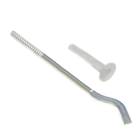 Кронштейн секционного радиатора CRISTAL NS-1011 штырьковый оцинкованный с дюбелем ф9х245мм (кратно 2