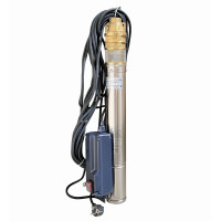 Насос свердловинний вихровий VOLKS pumpe  3SKm100 0,75кВт + кабель 15м + пульт