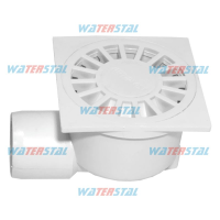 Трап 100*100 мм, бічне відведення, D 50, пластиковий 