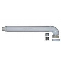 Димоход коаксиальный Ariston 750 мм, ø 60/100 с коленом для турбированного котла, 3318001