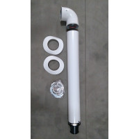 Димохід коаксіальний Coaxial Flue kit 60/100 750 мм, з коліном 71.M17.00.01 (Alpha)