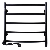 Рушникосушарка UNIO LD EL 500-500-5 BLK Лесенка Дуга электро