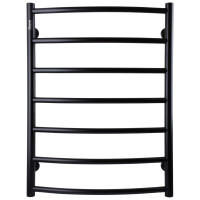 Рушникосушарка UNIO LD W 700-500-7 BLK Драбинка Дуга вода