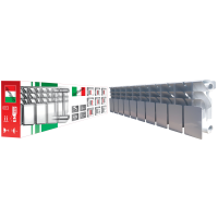 Радіатор біметалевий секційний GALLARDO BISMALL 200/96 (кратно 10)