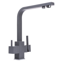 Смеситель для кухни под осмос Globus Lux GLLR-0111-3-TITANIUM