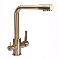 Змішувач для кухні під осмос Globus Lux GLLR-0444-9-BRONZE