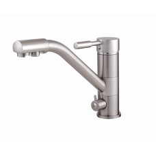 Смеситель для кухни под осмос Globus Lux GLLR-0555-8-STSTEEL