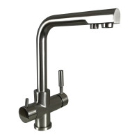 Смеситель для кухни под осмос Globus Lux GLLR-0888-8-STSTEEL