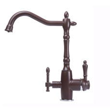 Смеситель для кухни под осмос Globus Lux GLLR-1000-6-MARONE