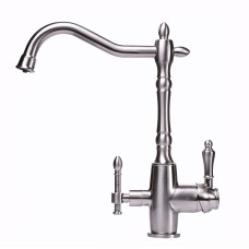 Смеситель для кухни под осмос Globus Lux GLLR-1000-8-STSTEEL