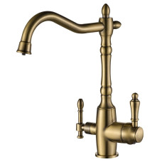 Смеситель для кухни под осмос Globus Lux GLLR-1000-9-BRONZE