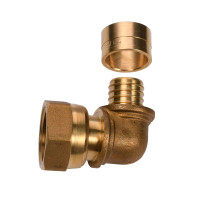 Коліно натяжное з накидною гайкою ISOLTUBEX 25x3/4