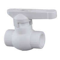 Кран кульовий Kalde PPR (латунь) ф25 (білий)  21011