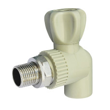 Кран радіаторний кутовий Vsplast  PPR ф25x3/4