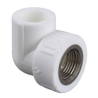 Кутник внутрішня різьба Kalde PPR 90 ф20х3/4 (білий)  16011