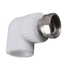 Кутник з накидною гайкою Kalde PPR ф20х1/2 (білий)  17013