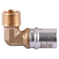 Уголок с наружной резьбой пресс APE ITALY AP 153 1/2х20