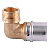 Уголок с наружной резьбой пресс APE ITALY AP 153 3/4х26