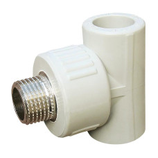 Трійник зовнішня різьба Vsplast PPR 25х3/4 ** 1016