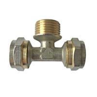 Трійник із зовнішньою різьбою NTM NF-1019 20х1/2х20