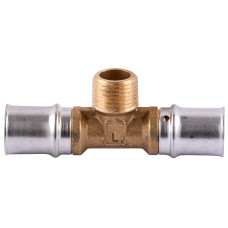 Тройник с наружной резьбой пресс APE ITALY AP 133 20х1/2х20