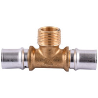 Трійник із зовнішньою різьбою прес APE ITALY AP 133 20х3/4х20