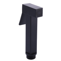 Душова гігієнічна стоп-лійка TOPAZ SH77-BL Латунна.,Квадратна, Чорний Мат., в коробці