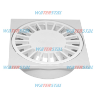 Трап 150*150 мм, нижнє відведення, D 50, пластиковий 