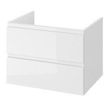 MODUO 80 Шафка під умивальник на стільницю з отвором для сифона біла