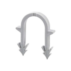 Гарпун-скоба для кріплення труби теплої підлоги Ø16, довжина 40мм, біла (упаковка 100шт)