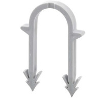 Гарпун-скоба для кріплення труби теплої підлоги Ø16, довжина 55мм, біла  (упаковка 100шт)