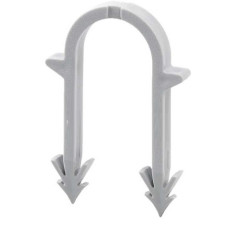 Гарпун-скоба для кріплення труби теплої підлоги Ø16, довжина 55мм, біла  (упаковка 100шт)