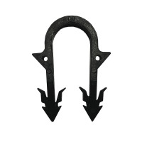 Гарпун-скоба для кріплення труби теплої підлоги Ø16, довжина 40мм, чорна