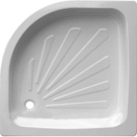 Поддон 90х90 полукруглый стальной Ballena