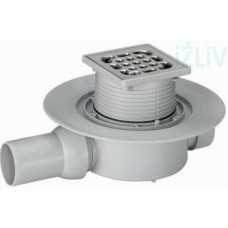 Трап ф100 нерж з фланцем гориз із сифоном VIEGA 287863  (557171)