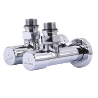 Кран вентильний кутовий з американкою SOLOMON LUX 1/2