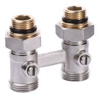 Вузол нижнього підключення панельного радіатора ECO Technology ECO5103 прямий шаровий 3/4