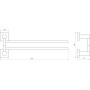 Держатель полотенец Globus Lux SQ 9431-2