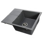 Гранітна мийка Globus Lux ONE сірий металік 650х500