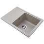 Гранитная мойка Globus Lux MONO миндаль 620х435