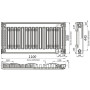 Радіатор сталевий панельний KALDE 11 низ 500х1100