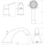 Змішувач для ванни TRES BM 139145
