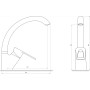 Смеситель для кухни Globus Lux SEVA GLSV-0203S-BIG