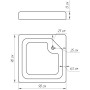 Душ піддон квадратний BRAVO LUBAWA SL  90