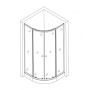 Душова кабіна BRAVO WISLA 80