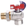Кран кульовий кутовий з американкою SOLOMON 1