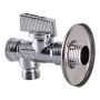 Кран кульовий кутовий з фільтром 1/2x3/8